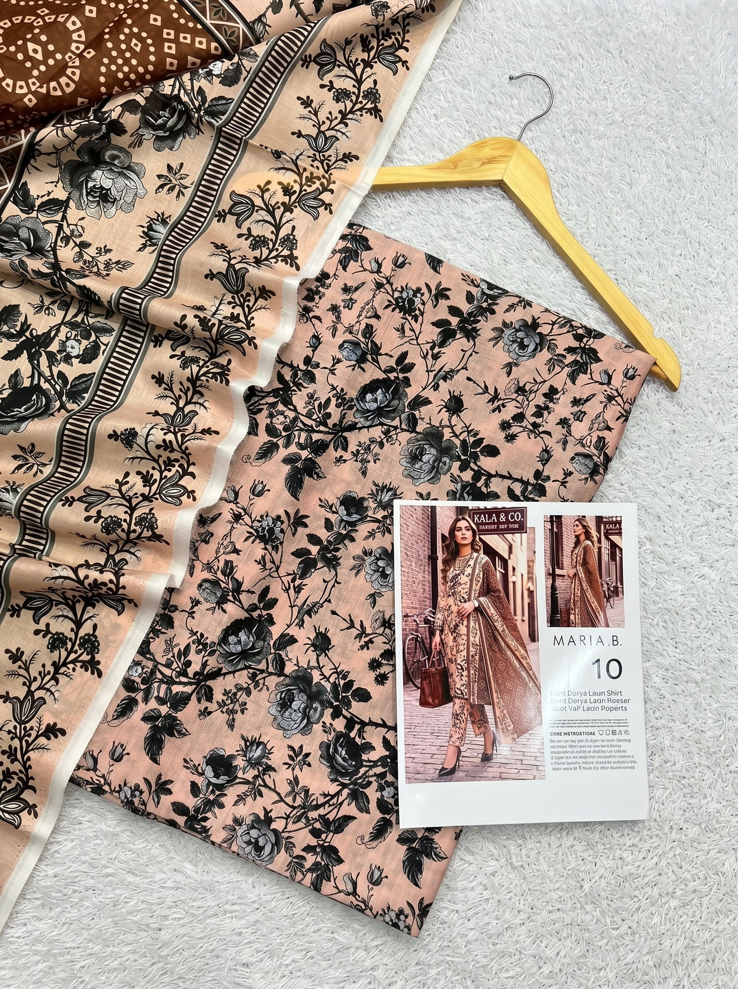 MARIA.B DORYA LAWN THREE PIECE