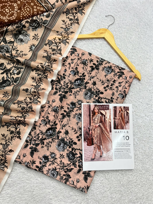 MARIA.B DORYA LAWN THREE PIECE