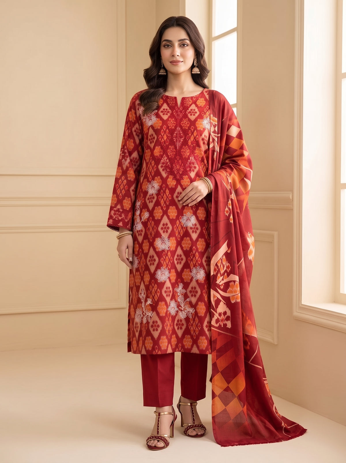 NUVERA BY BULANDI EMBROIDERY 3-PIECE