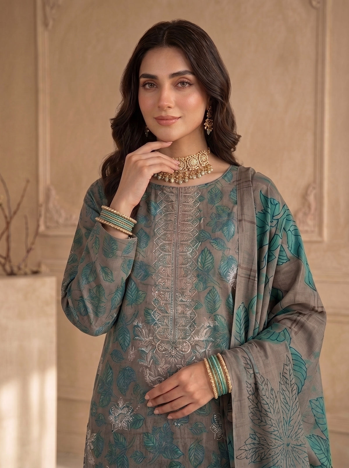 NUVERA BY BULANDI EMBROIDERY 3-PIECE