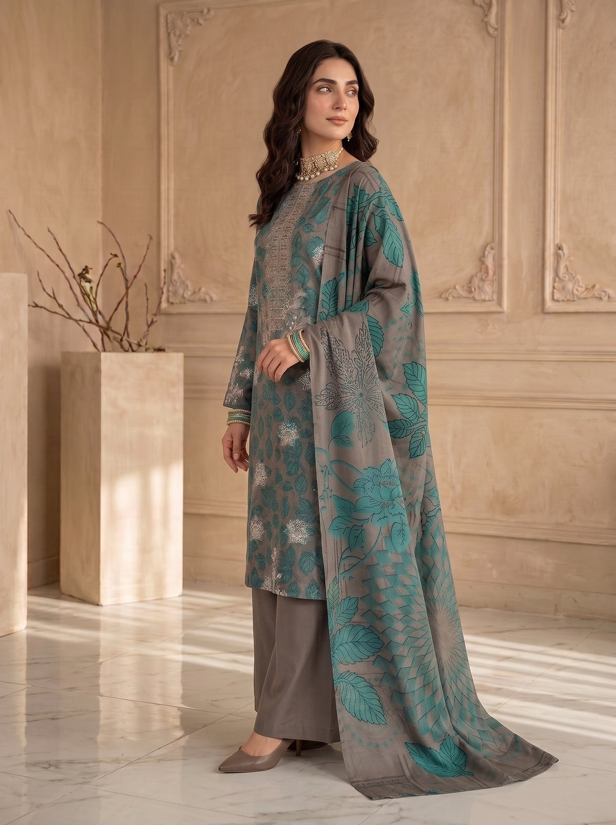 NUVERA BY BULANDI EMBROIDERY 3-PIECE