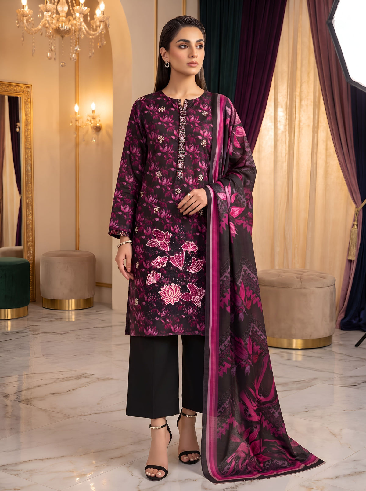 ABEESHA.B BY BULANDI EMBROIDERY 3-PIECE