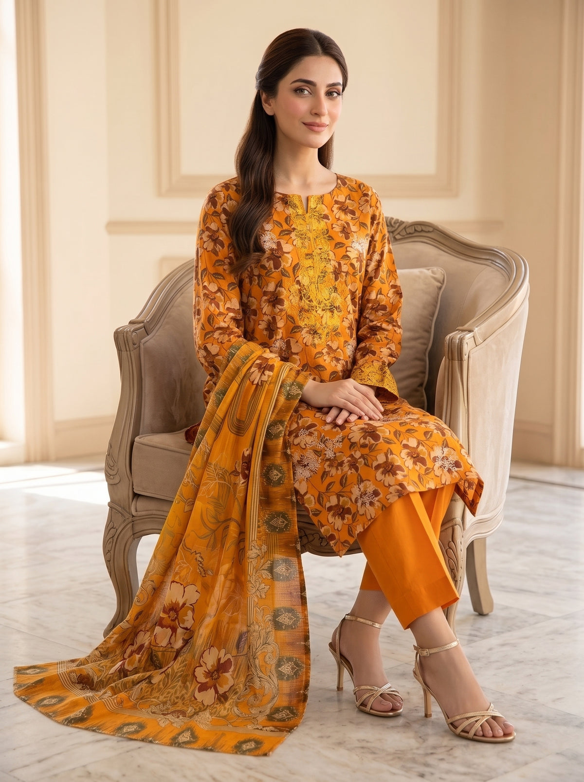 NUVERA BY BULANDI EMBROIDERY 3-PIECE