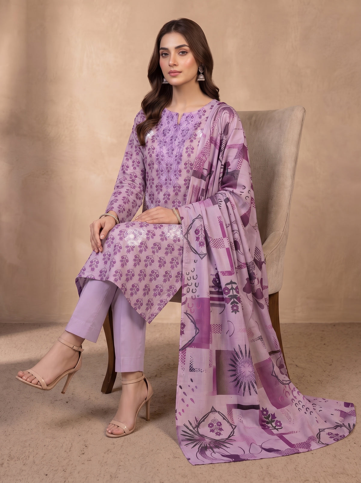 RESHAM BY BULANDI EMBROIDERY 3-PIECE