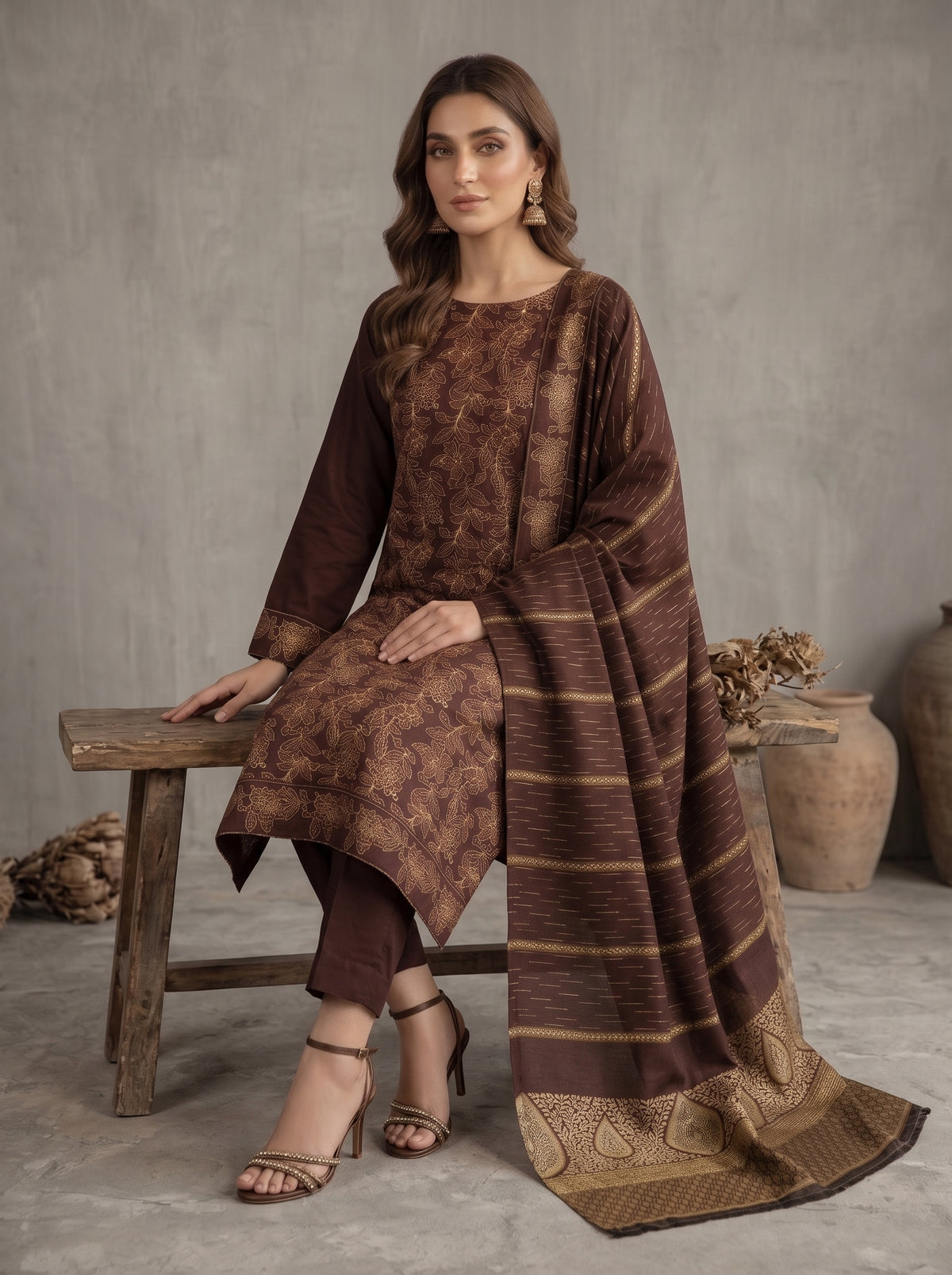 AARZU BY BULANDI EMBROIDERY 3-PIECE
