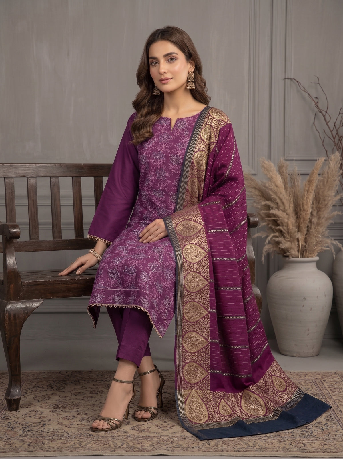 AARZU BY BULANDI EMBROIDERY 3-PIECE